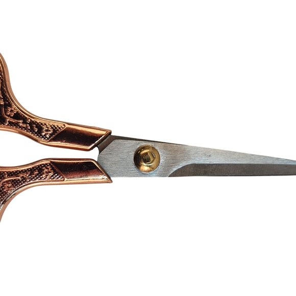 Rose Gold Embroidery Scissors, Precision Sewing Shears, Stainless Steel Thread S - Picture 3 of 7